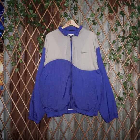 Nike Other - XL - Vintage Y2K Nike embroider 90s purple/gray windbreaker
